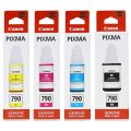 Canon GI 790 Ink Bottle Full Set (04 Colors). 