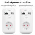 UD03 Automatic Timer Switch 230V USB Charger Countdown Timer Socket Electronic Protector Timing Controller Converter EU Plug. 