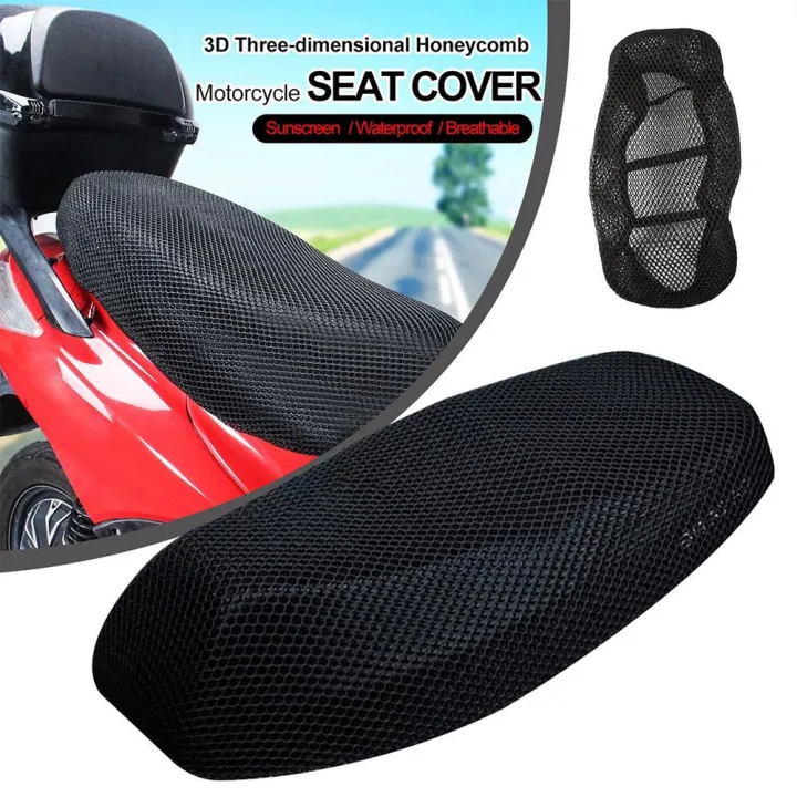 Motorcycle%203D%20Mesh%20Fabric%20Anti-skid%20Pad%20Scooter%20Seat%20Cover%20Electric%20Cushion%20Bike%20Seat%20Breathable%20Cover%20Summer%20Covers%20New%20-%20Image%203