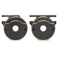 Black 1/10 Scale CNC Brass Weight Kit for Vanquish H10 - Steering Knuckle & Axle Cap Set | Lowers CG, Performance Upgrade. 