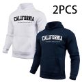 2 Pcs Mens Sweatshirts Printing Casual Long Sleeves Hoodies Fitness Sports Jogging Mens Clothing Outdoors Street Quality Tops. 