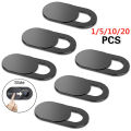 Webcam Cover Shutter Magnet Slider Plastic Camera Cover for iPad Tablet Web Laptop Pc Camera Mobile Phone Lenses Privacy Sticker. 