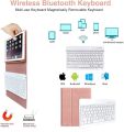 aMZCaSE for iPad Pro 9.7 Inch Case with Keyboard for iPad 6th Generation(2018),5th Generation(2017),for iPad Air 2/Air 1 Case with Keyboard with Wireless Detachable Bluetooth Keyboard,Champagne. 