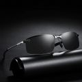 Classic Metal Men Sunglasses Fashion Driving Fishing Half Frame Retro Sun Glasses Luxury Brand Designer Eyewear.