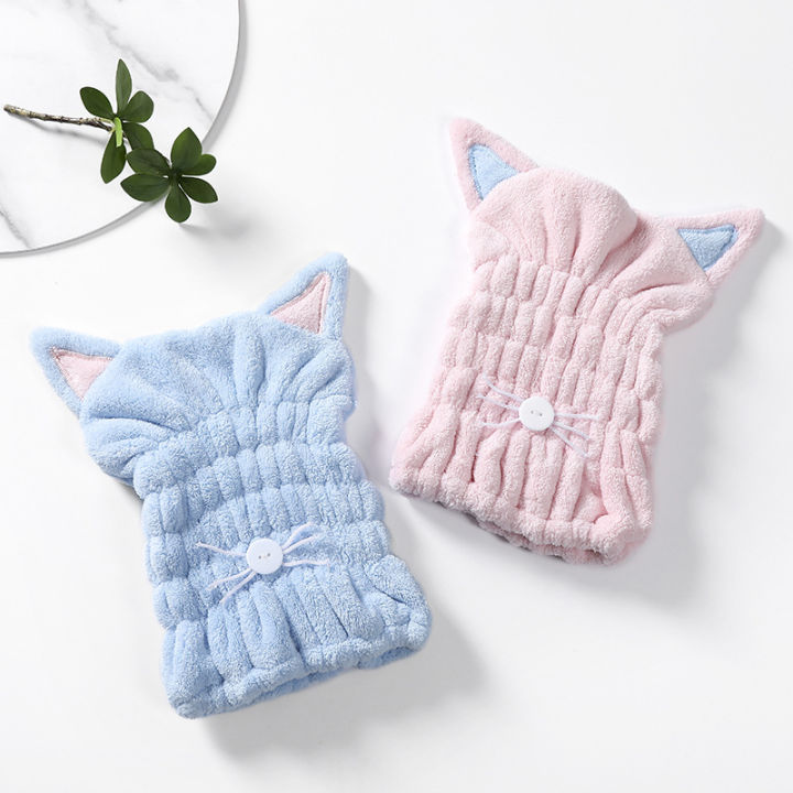 Cute%20Cat%20Microfiber%20Hair-drying%20Towel%20Bath%20Cap%20Strong%20Absorbing%20Drying%20Long%20Soft%20Special%20Dry%20Hair%20Cap%20Towel%20with%20Coral%20Velvet%20-%20Image%204
