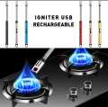 Rechargeable Electric USB Lighter – Long Neck LED Torch, Best Quality, Windproof & Safe. 
