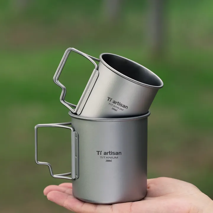 Tiartisan%20Tatinium%20Camping%20Mug%20Hiking%20Tableware%20Fodable%20Handle%20Coffee%20Cups%20with%20Lids%20Lightweight%20Frosted%20Cup%20Mugs%20-%20Image%204