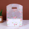 50pcsThanks Bag with Handle,Boutique Packaging Bag Souvenir Bag Plastic Floral Tote Bag,Birthday Party Wedding SouvenirBag.