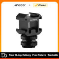 Andoer 3 Cold Shoe Mount Adapter On-Camera Mount Adapter for DSLR Camera for LED Video Light Mic Monitor Cold Shoe Mount Adapter. 