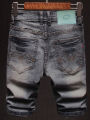 High End Denim Shorts for Men Summer New Business Fashion Thin Stretch Short Casual Pants Male Retro Washed Daily Slim Jeans. 