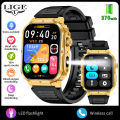 LIGE Smart Watch For Android iOS Men IP68 Waterproof Outdoor Sport Tracker LED Flashlight Bluetooth Call Man Smartwatch.