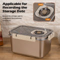 MTM 2200ml 304 Stainless Steel Food Storage Container Leak-Proof Airtight Bento Box with Lockable Clip Office Work Use. 