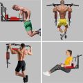 CHILL FITNESS 2 in 1 Pull Up Bars Dips Bar Ultimate Ultimate Body Press Wall Mounted Pull Up Bar / Dips Bar 6 - Grips Heavy Duty Wall Mounted Pull Up and Chin Up Bar for Home Exercise, Fully Steel with Rubber Handle fitness training. 
