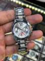 MK 5798 Silver Color Premium Multifunctional Chronograph Date Display Full Stainless steel Watch For Women. 