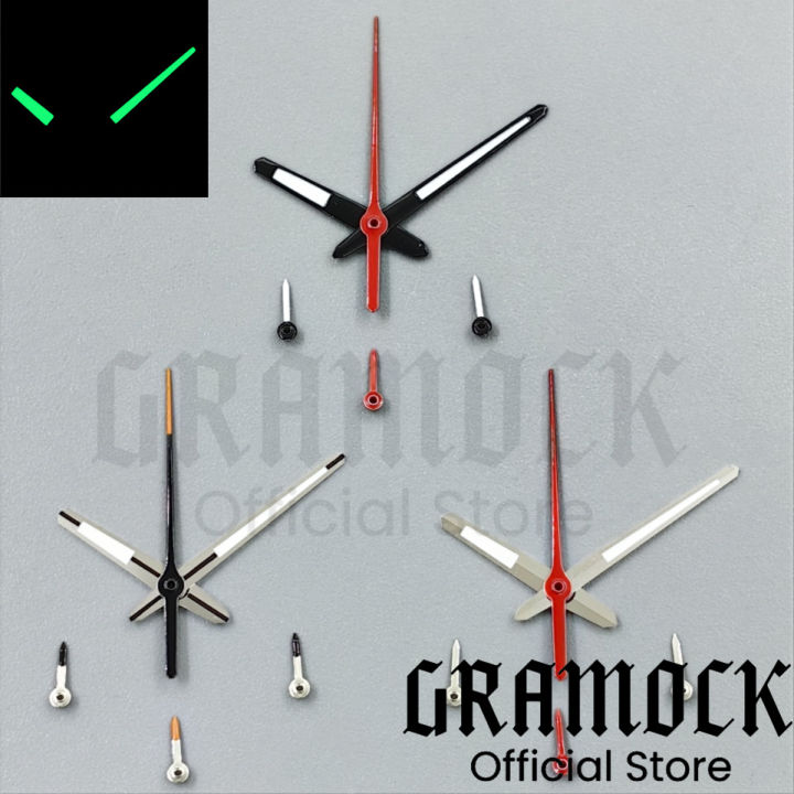GRAMOCK%20Black%20Red%20Orange%20Silver%20Watch%20Hand%20Green%20Luminous%206PCS%20Per%20Set%20Fit%20VK63%20Quartz%20Movement%20Modified%20Replacement%20Watch%20Parts%20-%20Image%203