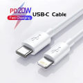 MIZIQIER USB C Cable For iPhone 14 13 12 11Pro Max Xs 8 Plus iPad Macbook Wire PD 20W Fast Charging Type C To Lighting Data Cord. 