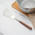 Walnut Handle Kitchen Utensils Stainless Steel Cake knife Shovel Pan Shovel Rice Spoon Soup Ladle Restaurant Service Component.