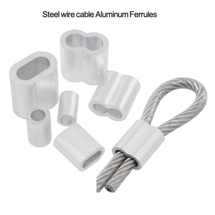 10-50Pcs%20Aluminum%20Cable%20Stopper%20Crimp%20Rope%20Sleeve%20Wire%20Crimp%20Sleeve%20Fixing%20Clip%208-Shape%20Wire%20Ferrules%20Cord%20Lock%20-%20Image%204