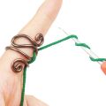 Handmade Crochet Tension Ring Adjustable Hook Ring Yarn Tension Ring For Crochet Lovers Sewing Knitting Accessories.