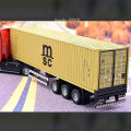 1:50 Trucks Models Cars Toys with Light Music Miniature Container Truck Tires Vehicles Kids Children's Day .