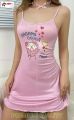 Tank Top Long For Woman - Premium Quality 100% Cotton Rubber Paint. 
