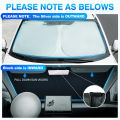 Windshield Sun Shade for 2017-2025 Tesla Model Y/3 (Fit 2025 Model Y Juniper/2024 Model 3 Highland) Upgraded Foldable Sunshade,. 