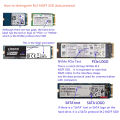 【C】M.2 NGFF MSATA SSD To SATA 3.0 Adapter 2 In 1 Converter Card For PC Laptop. 