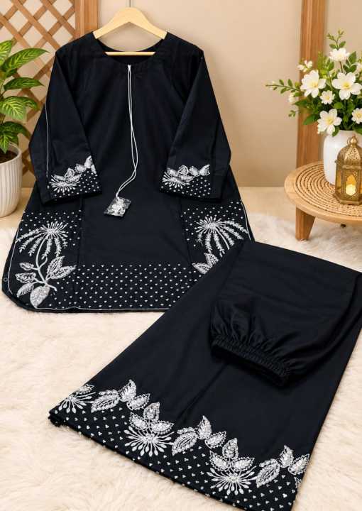 Lacha%20Neck%20silver%20skinvense%20embroidery%20shirt%20with%20flower%20bunch%20embroidery%20lacha%20shlawar%20Dress%202pcs%20-%20Image%203