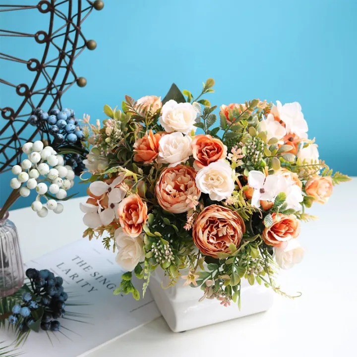 Retro%20Silk%20Red%20Artificial%20Rose%20Flowers%20DIY%20Autumn%20Wedding%20Home%20Decoration%20Fake%20Peony%20Hydrangea%20Bride%20Bouquet%20-%20Image%202