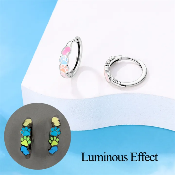 Earrings%20925%20Silver%20Colorful%20Cute%20Cat%20Claw%20Heart%20Shaped%20Rhomboid%20Luminous%20Dopamine%20Earrings%20For%20Women%20Fashion%20Party%20Jewelry%20Gift%20-%20Image%203