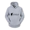 Polo Sport Classic Black Hoodie Men's Casual Sports Pure Cotton Hoodie Fashion Horse Logo Printed Hoodie. 