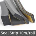 New Self Adhesive Sponge Seal Strip Thicken Black EPDM Single Sided Adhesive Soundproof Foam Anti-collision Seal Gasket.