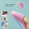 3pc Dog Cat Cleaning Supplies Soft Pet Finger Brush Cats Brush Toothbrush Tear Stains Brush Eye Care Pets Cleaning Grooming Tools. 