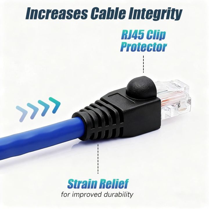 Strain%20Relief%20Boots%20RJ45%20Ethernet%20Network%20Cable%20CAT5E%20CAT6%20Mixed%20Color%20Cable%20Connector%20Plug%20Cover%2050PCS%20-%20Image%205
