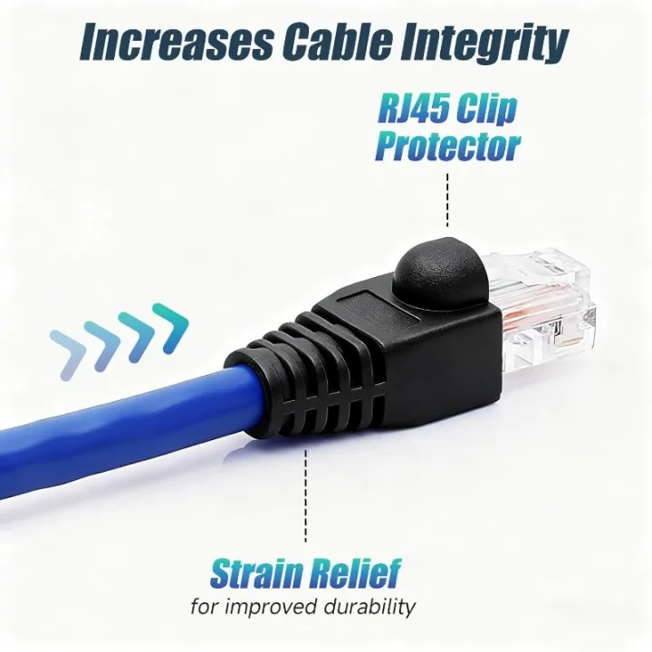 Strain%20Relief%20Boots%20RJ45%20Ethernet%20Network%20Cable%20CAT5E%20CAT6%20Mixed%20Color%20Cable%20Connector%20Plug%20Cover%2050PCS%20-%20Image%205