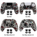Soft Silicone Game Controller Covers Universal Fit for PS4 / PS5 / Xbox One S X / Xbox Series S X Gamepad Cases Skins Video Game.