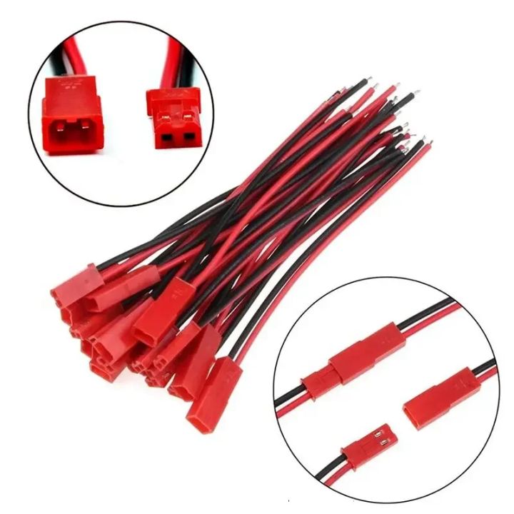 10 Pairs Jst Rcy Plug Socket Connectors-Gesoldeerd