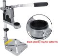 Drill Stand for Hand Drill, Universal Bench Clamp Drill Press Floor Stand Workbench Repair Tool for Drilling Collet Workshop,Single Hole Aluminum Base. 