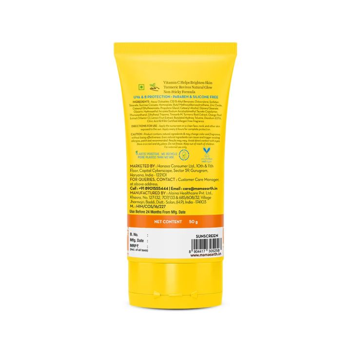 mamaearth%20Vitamin%20C%20Daily%20Glow%20Sunscreen%20with%20Vitamin%20C%20&%20Turmeric%20for%20Sun%20Protection%20&%20Glow%20-%2050%20g%20-%20Image%202