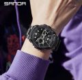 SANDA 
ORIGINAL WATCH 
DUAL TIME WORKING 
DATE, TIME, ALARM ,STOP WATCH
ANALOG ND DIGITAL TIME |
NEON LIGHT
ATTRACTIVE COLORS | WATER PROOF. 