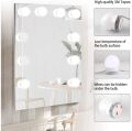 Hollywood LED Vanity Mirror Lights Kit, Dimmable stick on USB Vanity light Makeup Light strip for Badroom(10 Bulb). 