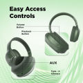 (New Launch) Ultima Bass 430 Headphones with 60 Hrs Playback Time, Ultima Supreme Sound, Game Mode (40ms), 40mm Drivers, Bluetooth Headphone, Voice Control, Environmental Noise Cancellation Wireless Over The Ear Headsets, Clear 4 Mic for Calls, BT 5.4. 