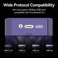 JEYI 40Gbps USB 4.0 M.2 NVMe SSD Enclosure M2 To Type-c 4.0 Solid State Drive Case Compatible with Thunderbolt 4/3 USB 3.2/3.1/3. 