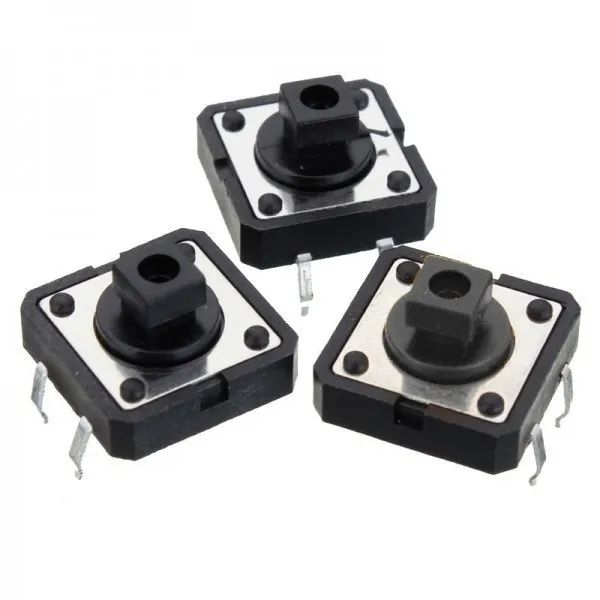 10Pcs- B3F-4055 OM-RON Switches Square Head Momentary Push Button ...