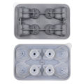 3D Cute Cat Ice Cube Molds 4 Holes Silicone Ice Cube Tray Animal Shape Ice Mold Ice Ball Maker Kitchen Bar Ice Cube Mold Tool.