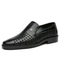 Casual Shoes for Men Summer Breathable Formal Stylish Flats Slip on Dress Loafers for Wedding Party Non Slip Walking Zapatos. 