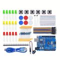 DIY Electronic Starter Kit for UNO R3 Arduino Circuit Board Electronics 12-in-1 Programmable Engineering Coding Education STEAM. 