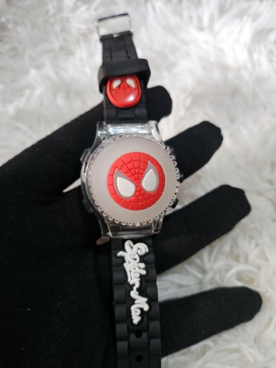 Kids%20Boys%20Spiderman%20Watch%20Spinner%20Lighting%20Musical%20Snow%20cool%20fun%20watch%20-%20Image%204