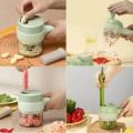 Electric Handheld Vegetable Cutter, Slicer Multifunctional Food Chopper,. 