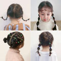 500/1000/2000pcs Girls Colourful Disposable  Band Hair Ties Headband Children Ponytail Holder Bands Kids Hair Accessories. 